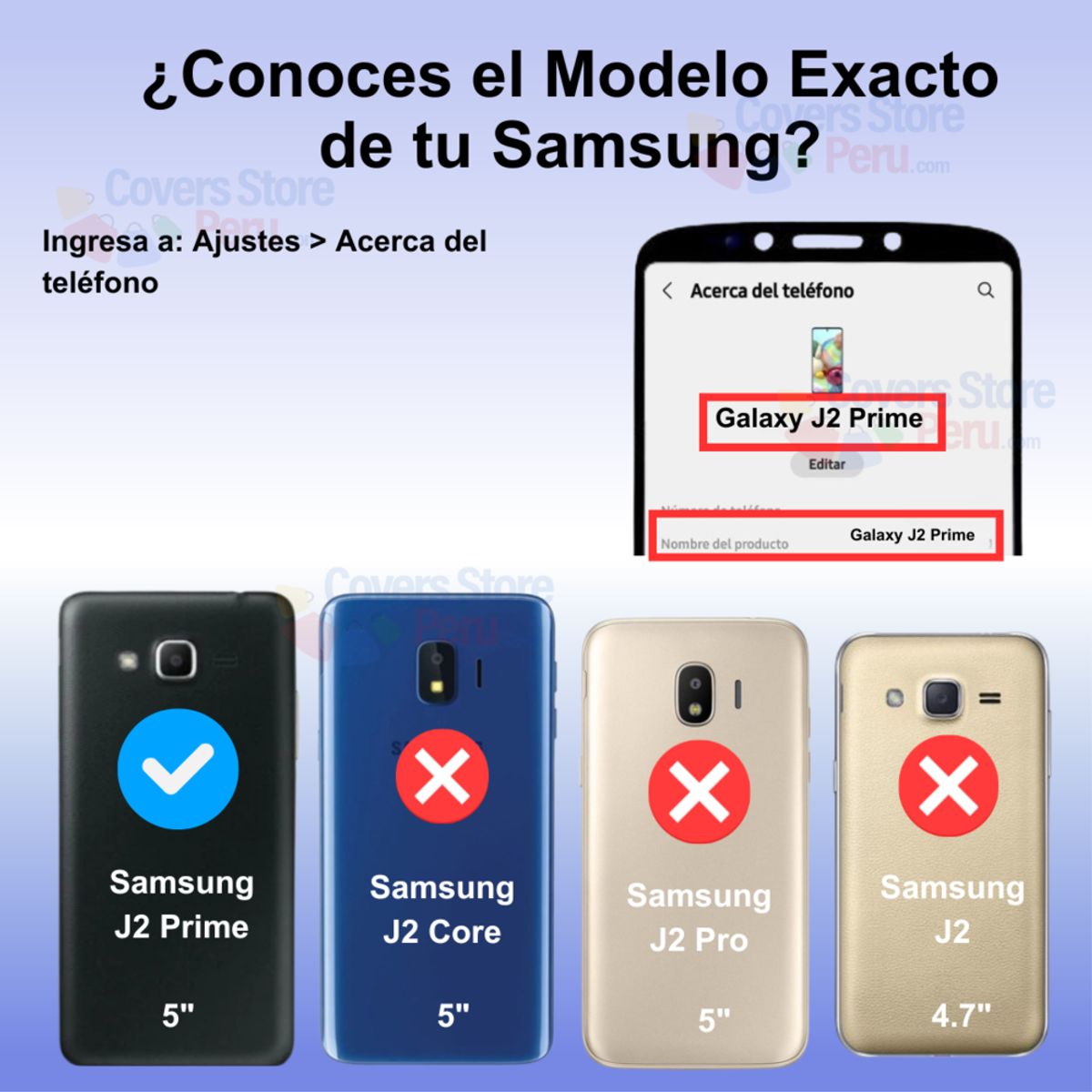 GENERICO - Funda Case para Samsung J2 Prime Flip Cover Lila Antishock