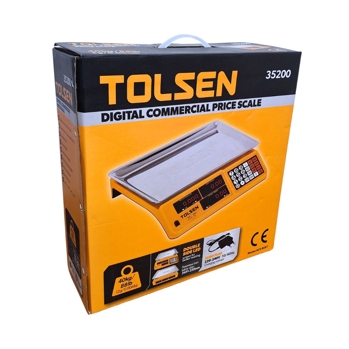 TOLSEN - Balanza Comercial 40kg/88lb Tolsen 35200