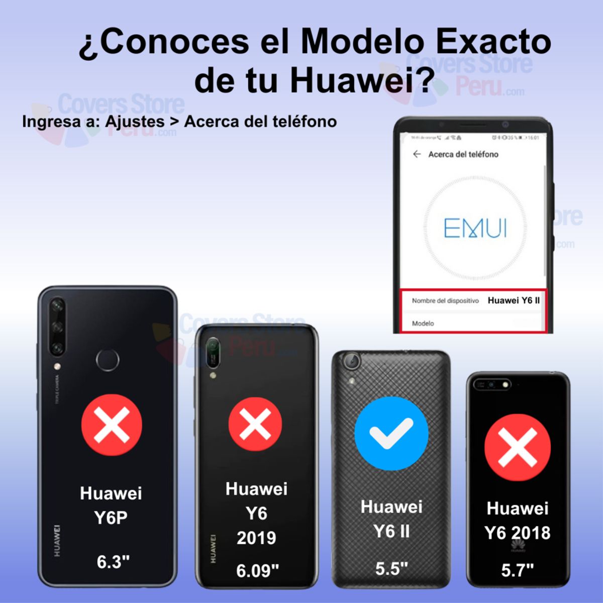 GENERICO - Funda Case para Huawei Y6 ii Flip Cover Lila Antishock