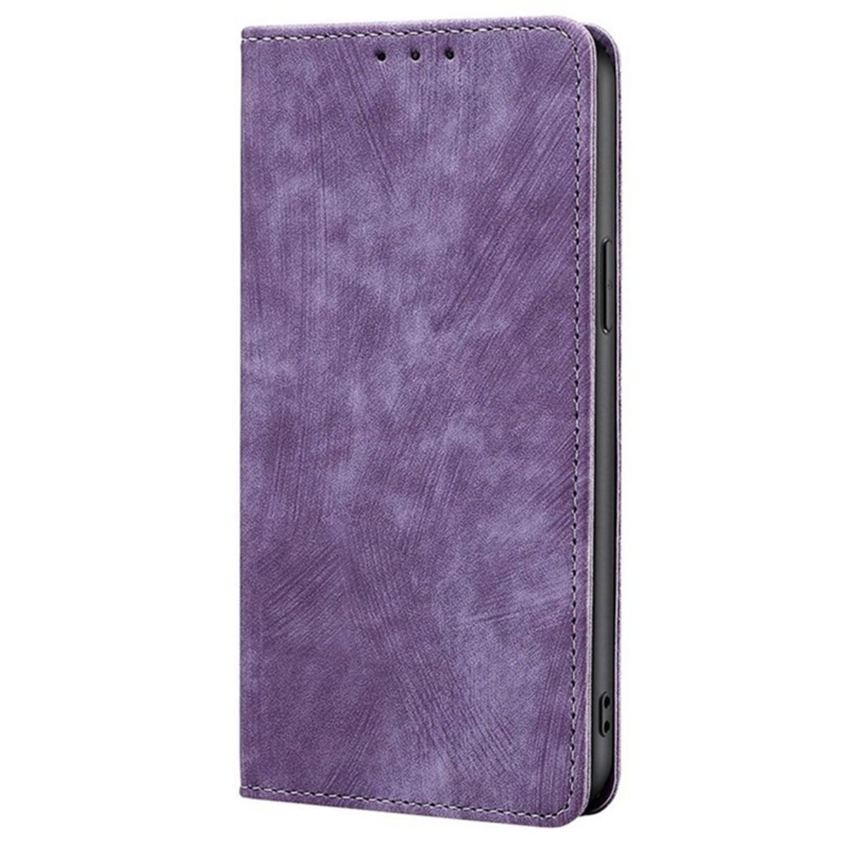 GENERICO - Funda Case para Motorola Edge 50 Fusion Flip Cover Lila Antishock