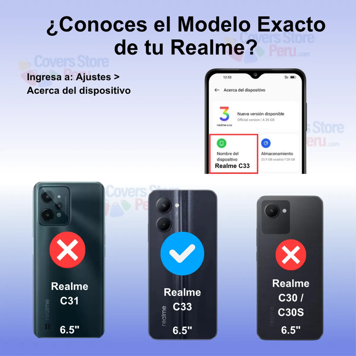 GENERICO - Funda Case para Realme C33 Flip Cover Lila Antishock