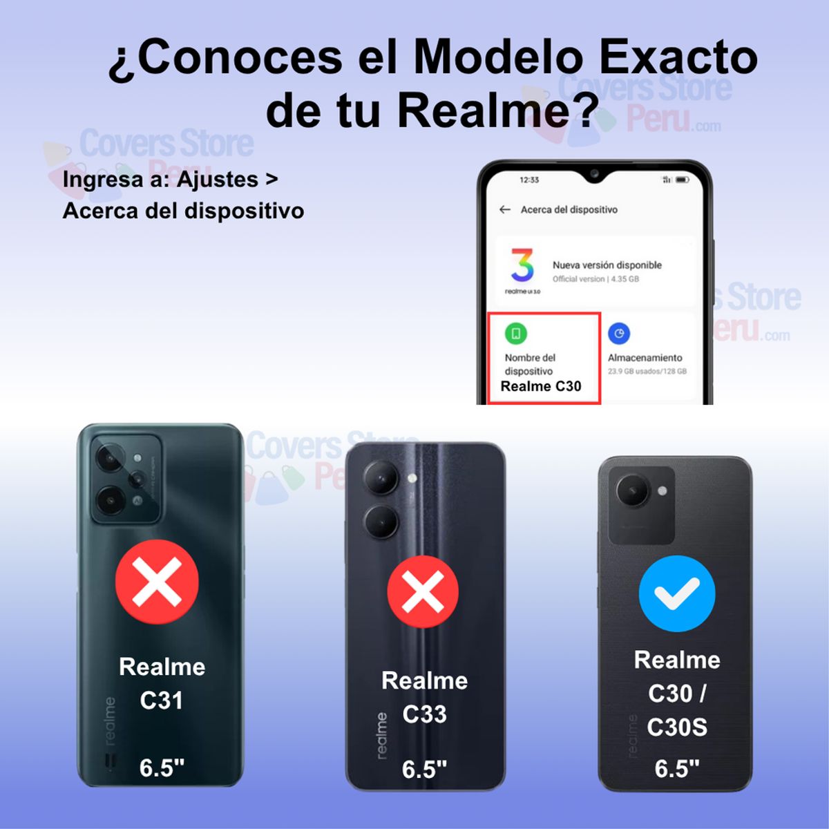 GENERICO - Funda Case para Realme C30 Flip Cover Lila Antishock