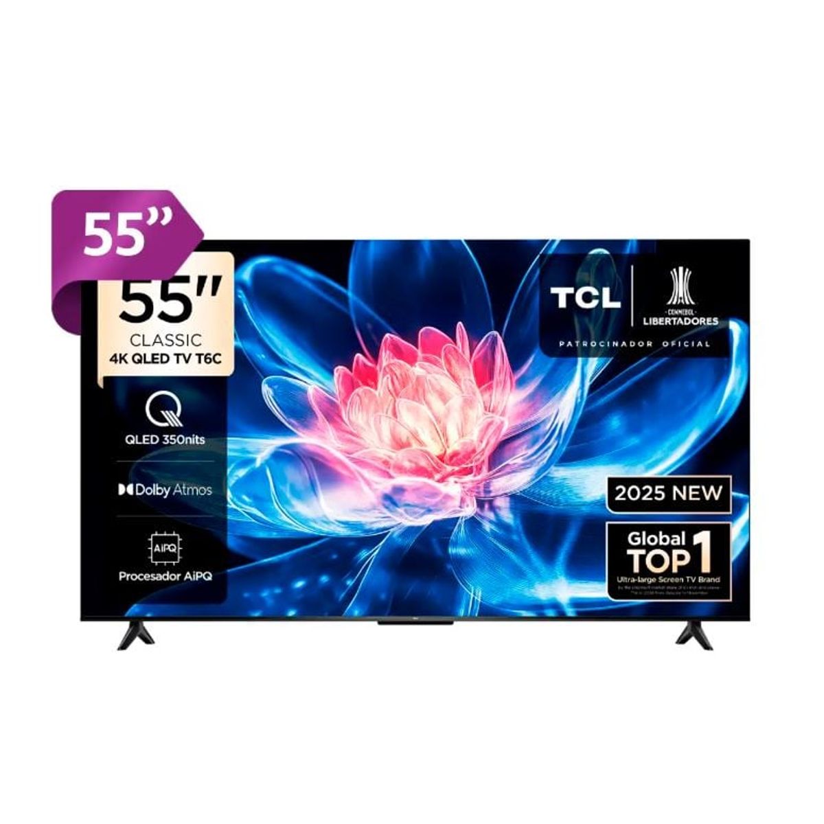 TCL - Televisor 55 QLED 4K 55T6C Google TV