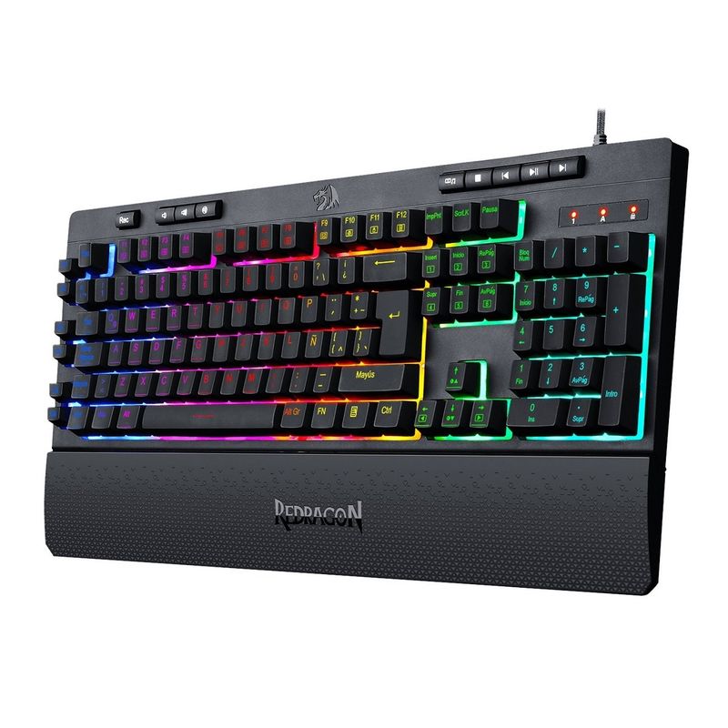 REDRAGON - Redragon - Teclado Shiva K512 RGB Semi-Mecánico Español - Black