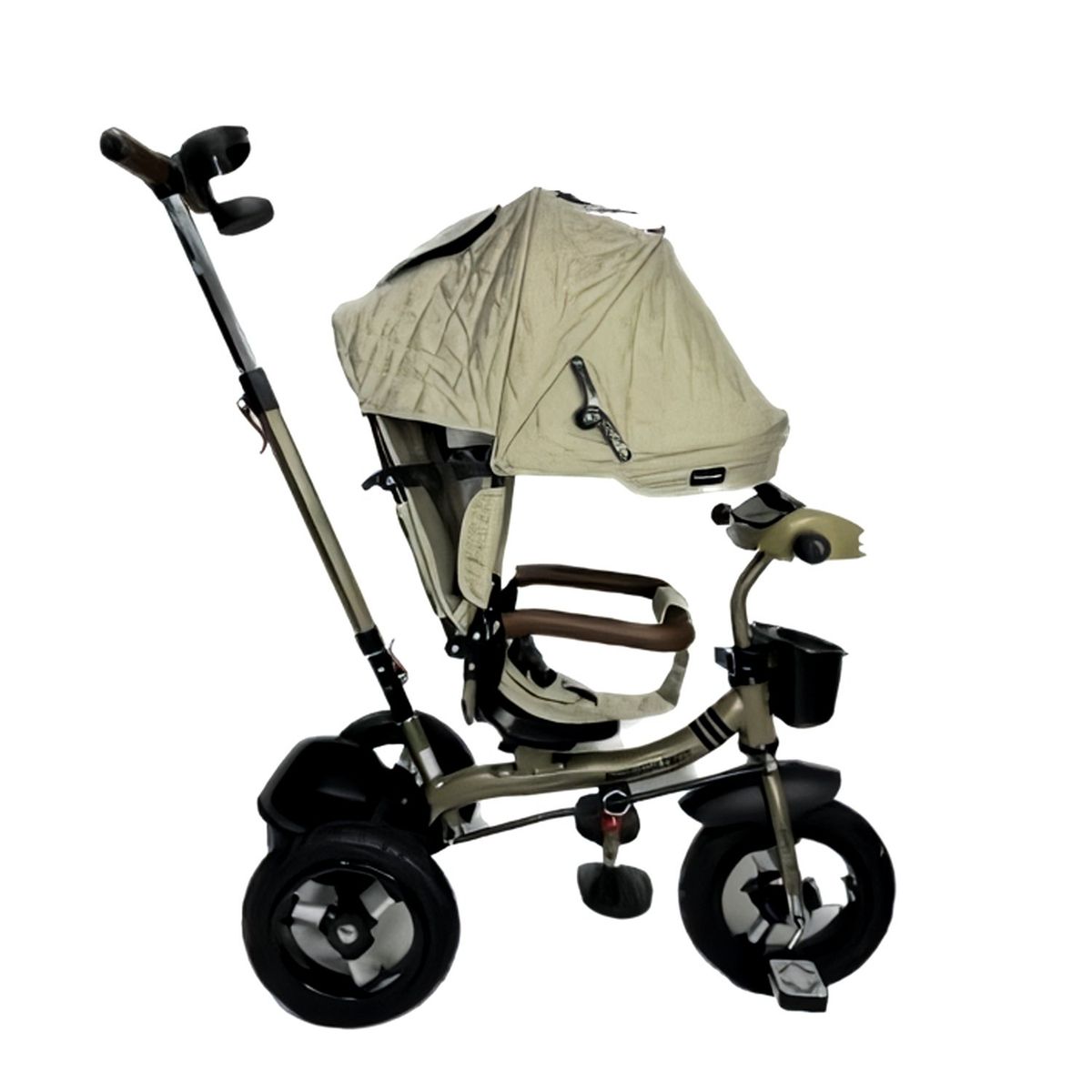 BABY KITS - Triciclo Guiador 5 en 1 FORT PREMIUM GOLD USB Beige