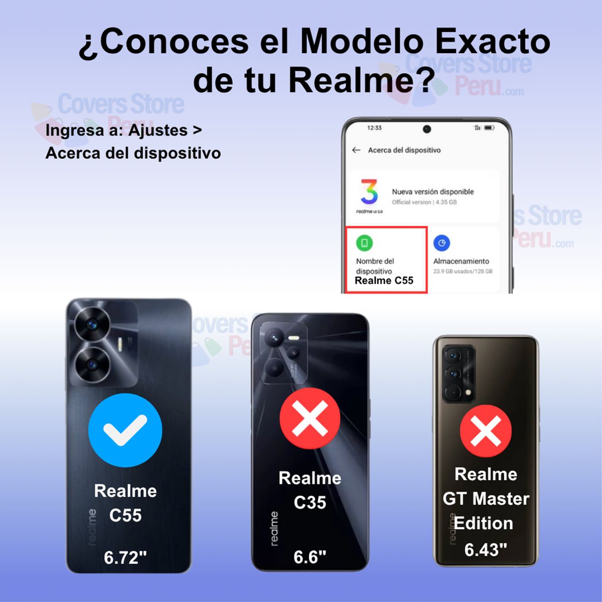 GENERICO - Funda Case para Realme C55 Flip Cover Guinda Antishock