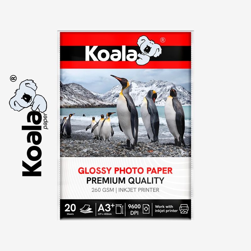 KOALA - Papel Fotográfico Koala A3 Plus 260g x 20 hojas