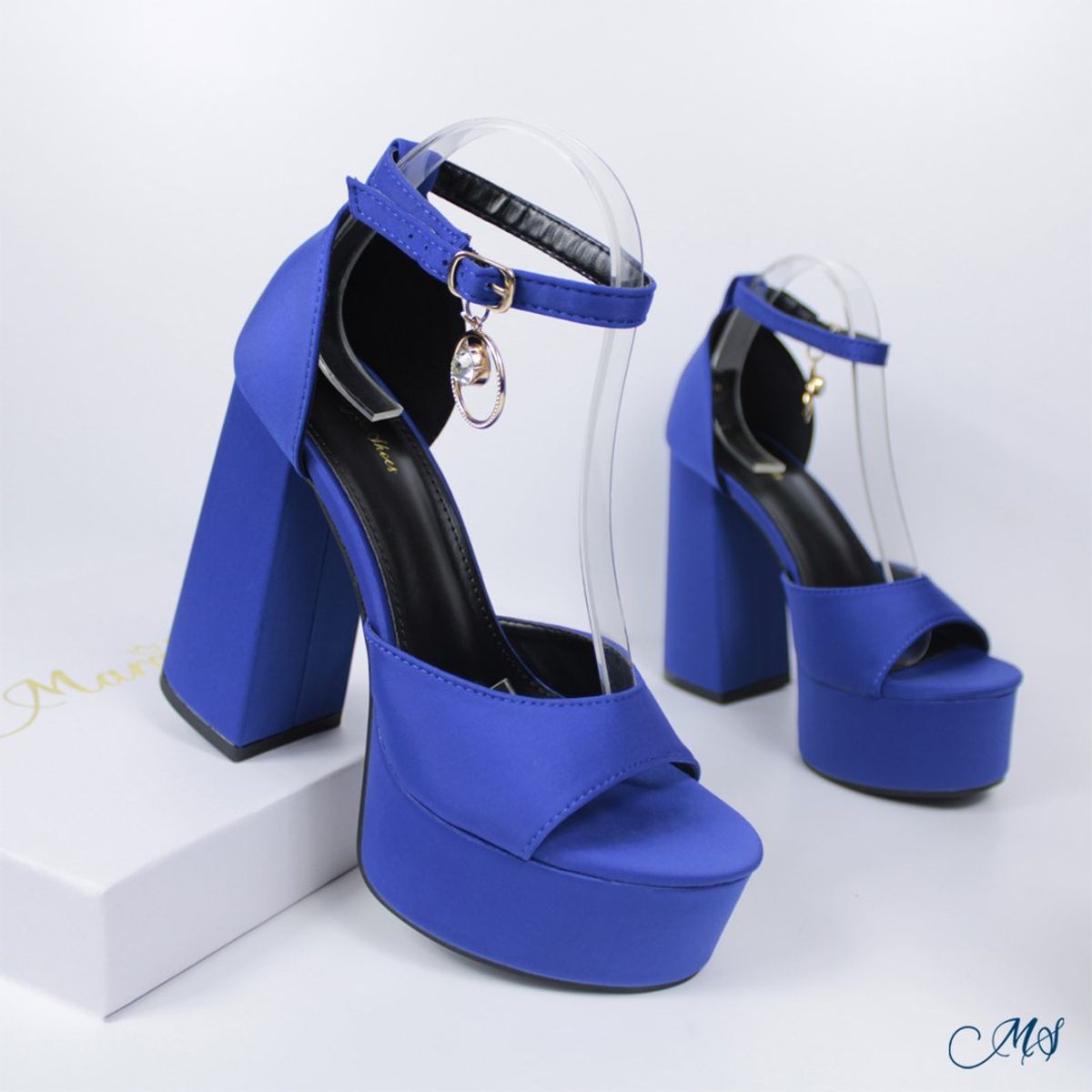 MARGLO SHOES - Sandalias Altas Mujer Azul M41