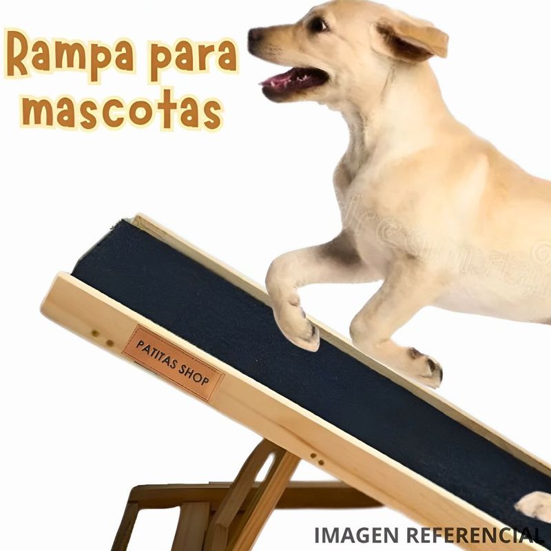 GENERICO - RAMPA Regulable para Mascotas Cachorros o Mayores de Edad