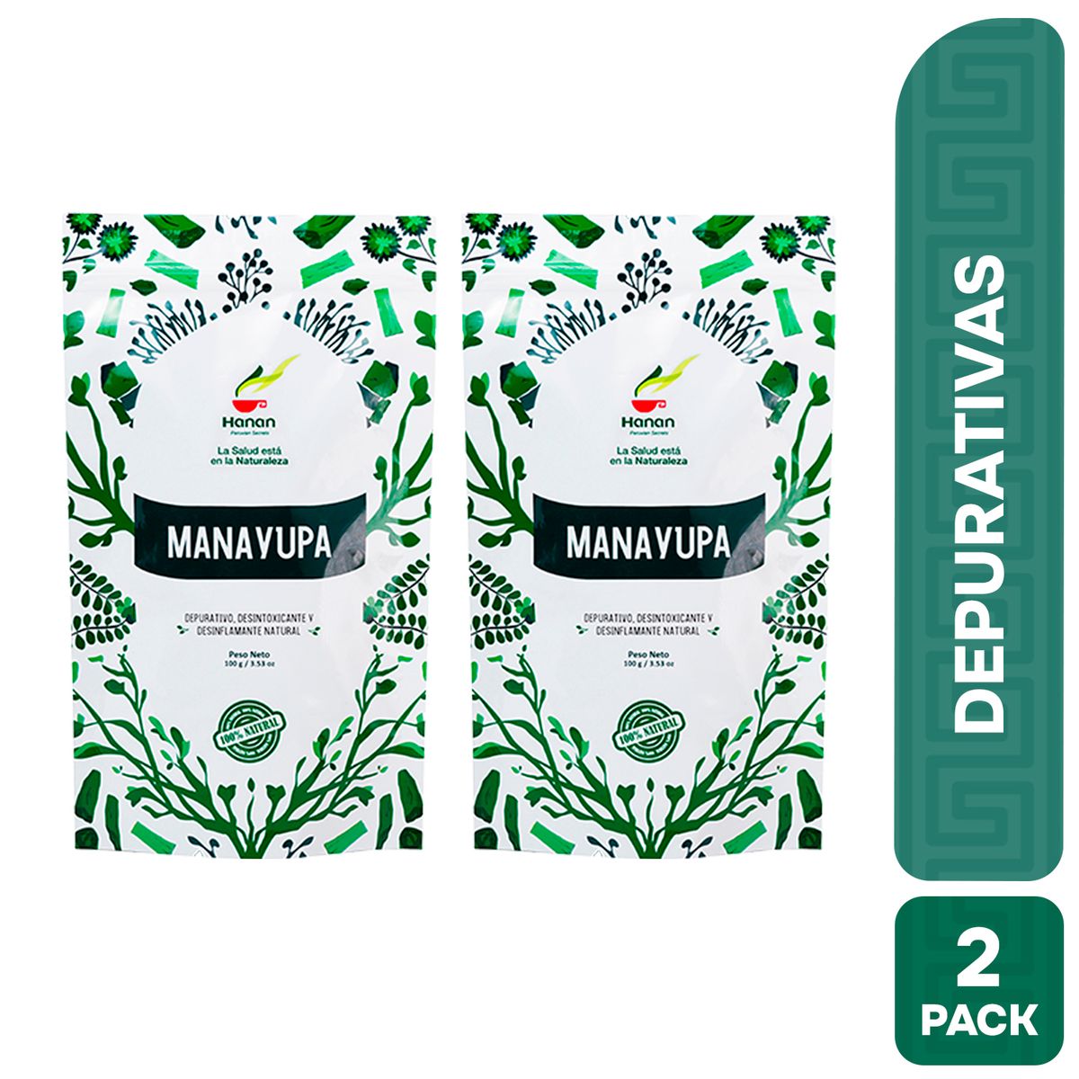 HANAN PERUVIAN SECRETS - Manayupa Infusión Hanan Duopack 100 gr