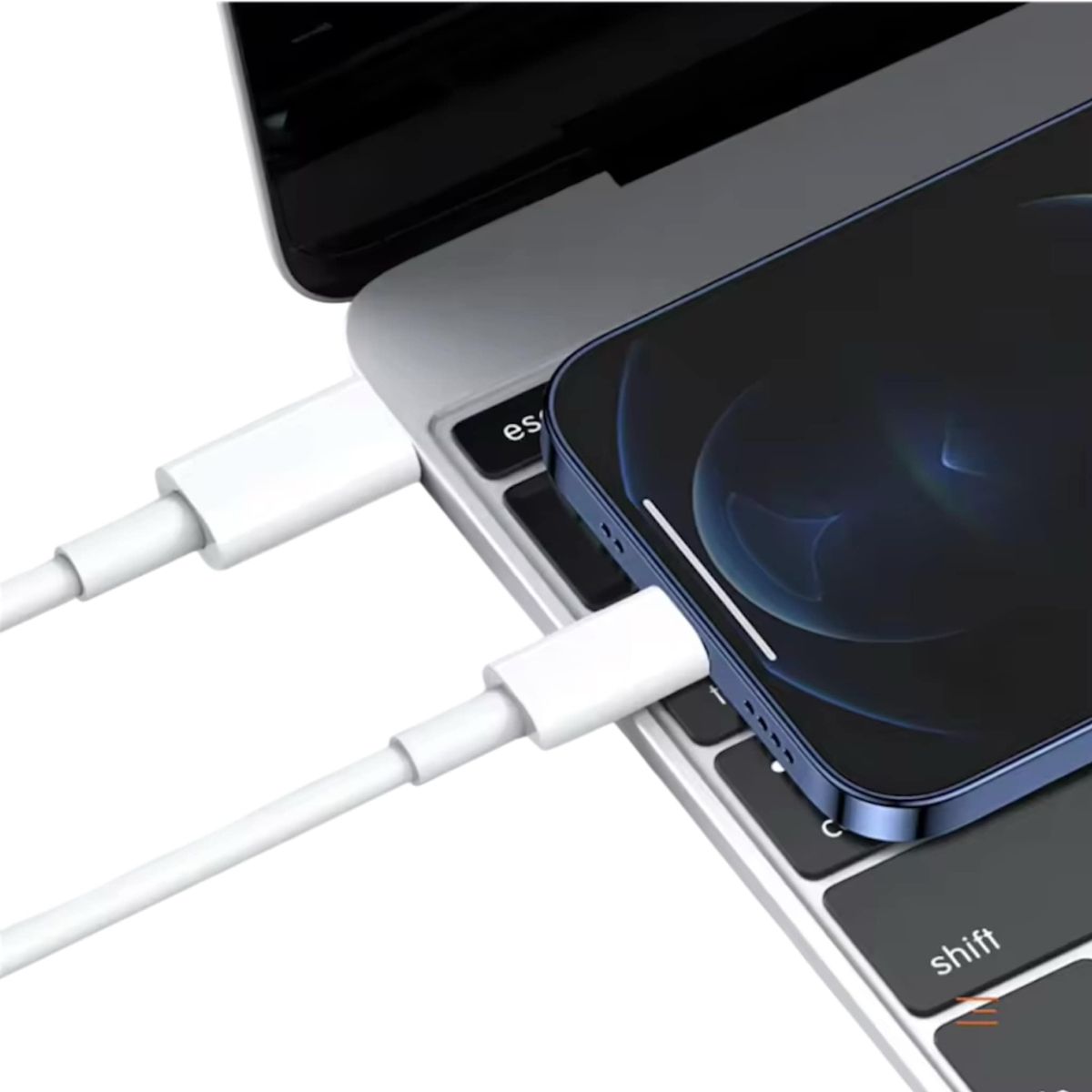 ROMAX - Cable Cargador Usb-C a Lightning 1m compatible Iphone Ipad