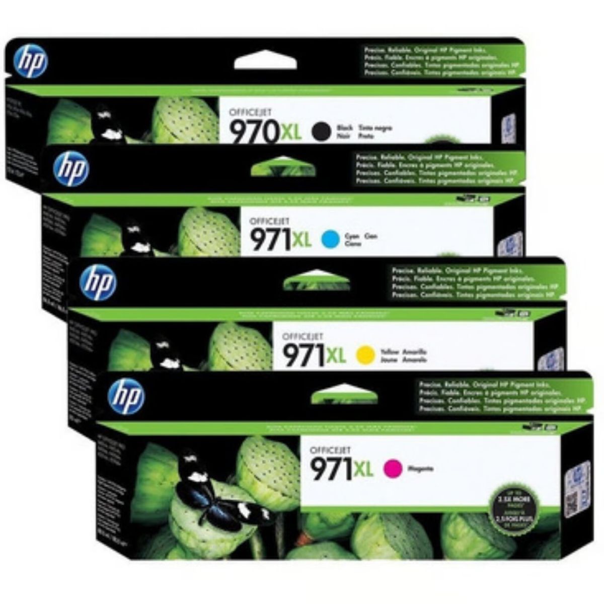 HP - Kit Tinta HP 970XL971XL Cyan Magenta Amarillo Negro Original