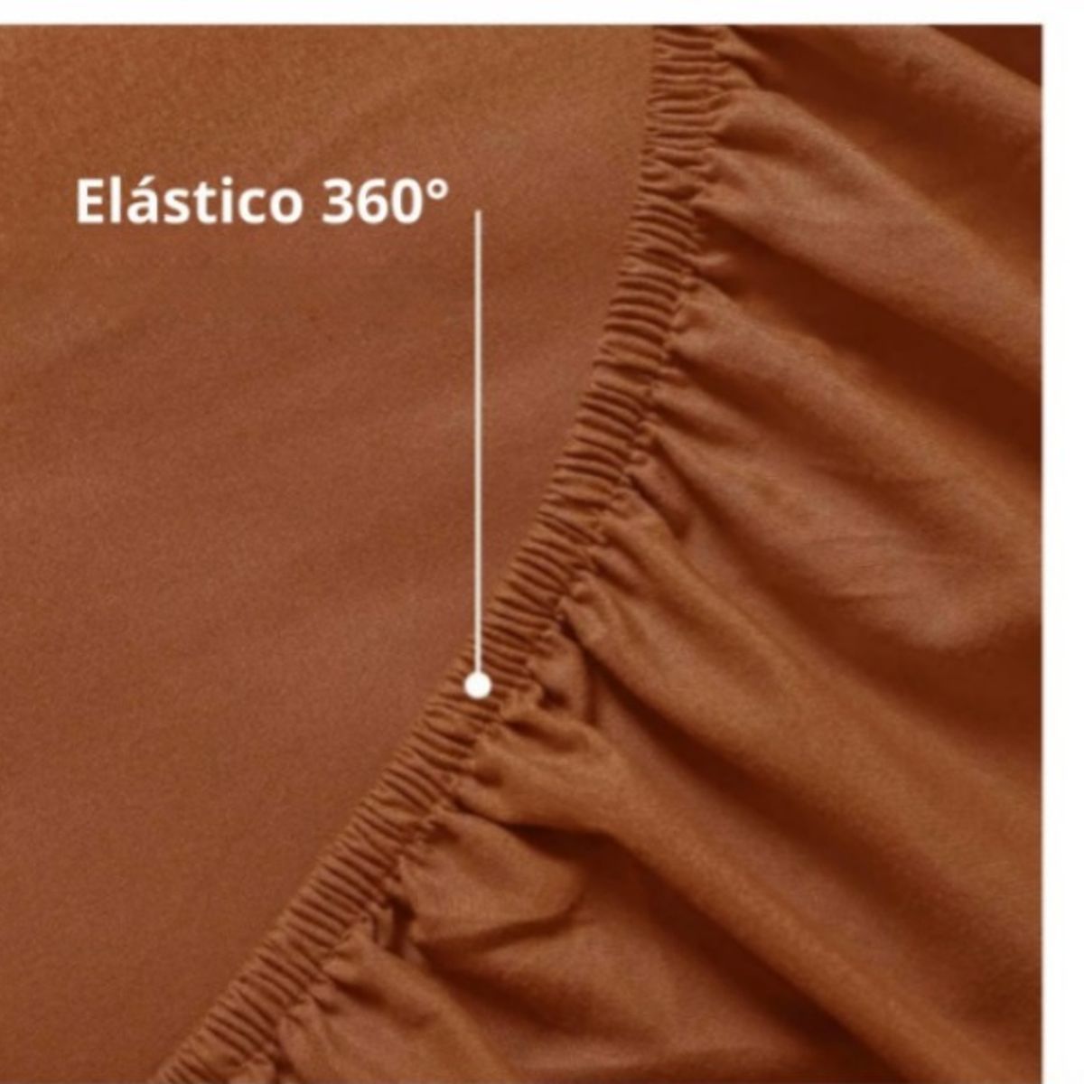 GENERICO - Sabanas De Algodón Bramante King marron