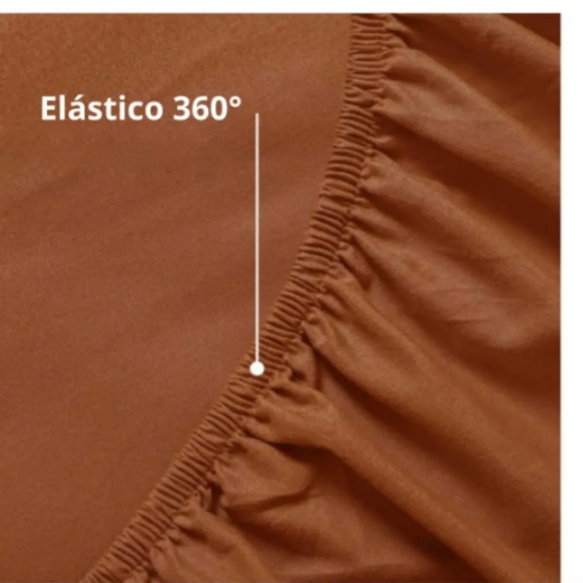 GENERICO - Sabanas De Algodón Bramante Queen marron