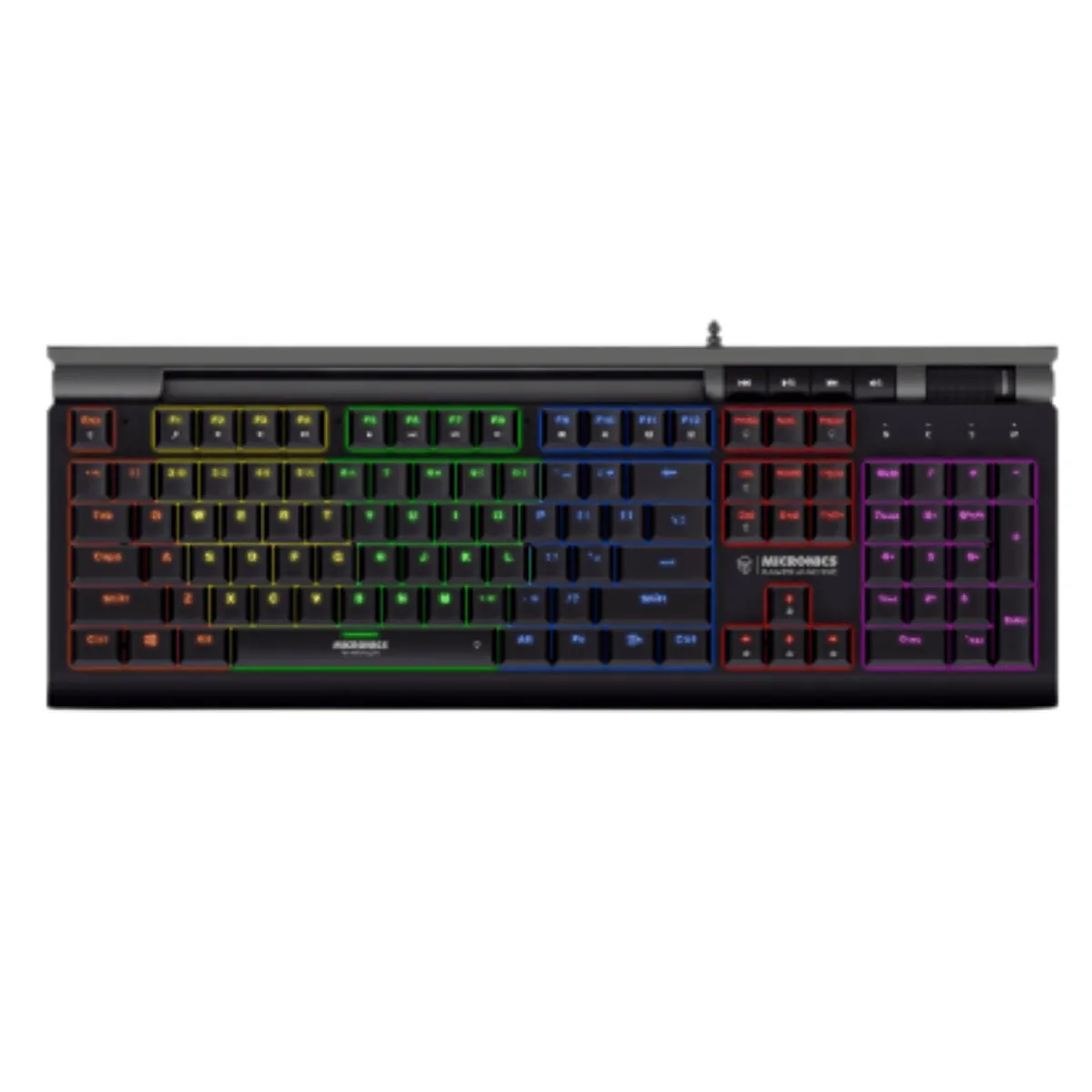 MICRONICS - teclado mecanico gamer rgb micronics warrior mic GK1000