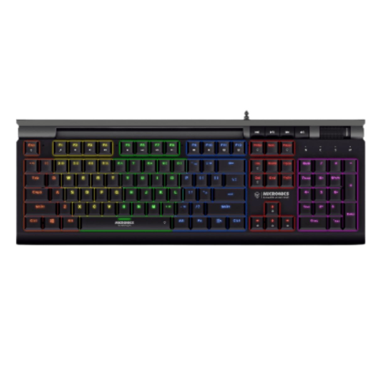 MICRONICS - teclado mecanico gamer rgb micronics warrior mic GK1000