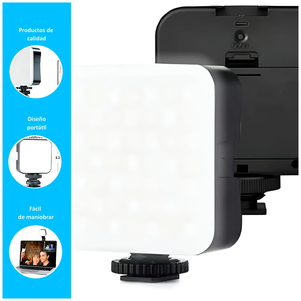 GENERICO - Mini luz LED para Celular y Cámara