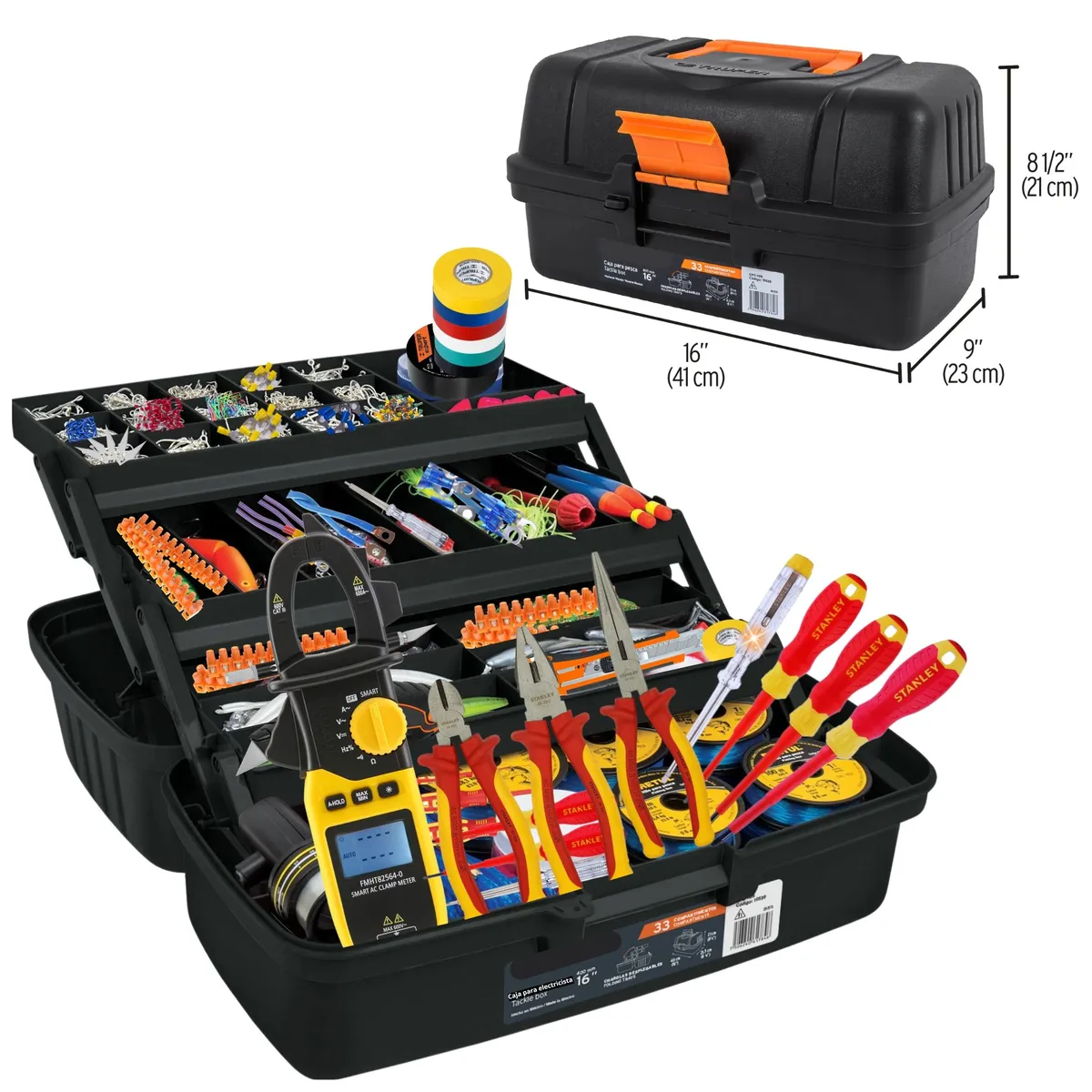 STANLEY - Alicates y desarmadores dieléctricos 1000V KIT caja de electricista