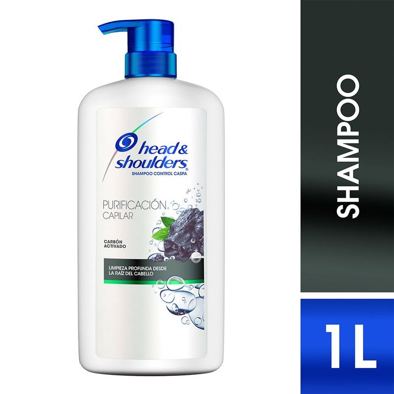 HEAD AND SHOULDERS - Shampoo Head&Shoulders Purificación Capilar Carbón Activo 1L
