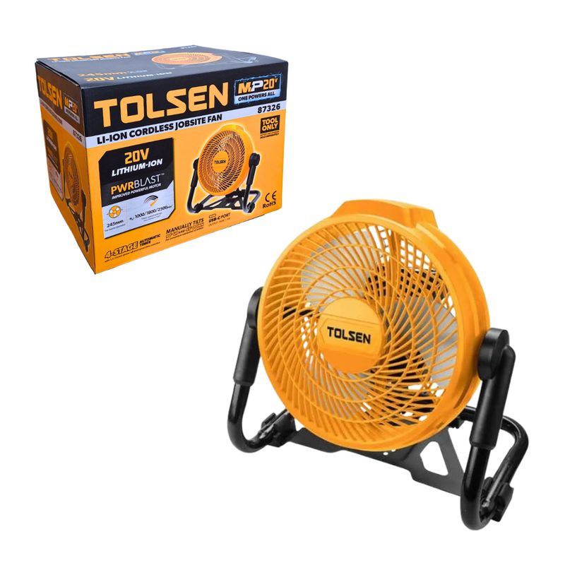 TOLSEN - Ventilador de Oficina 20v Tolsen