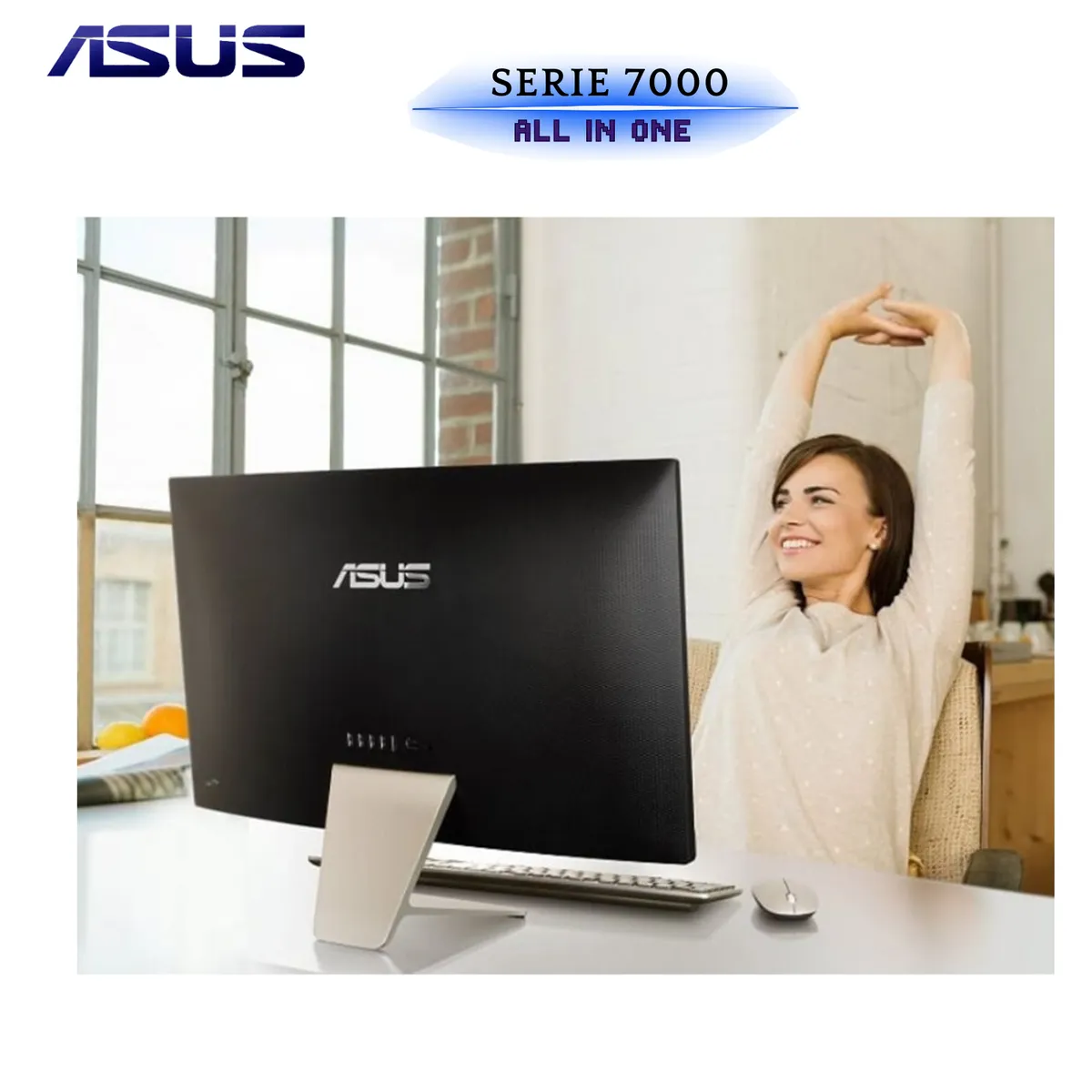 ASUS - All in One Asus M3402 23.8" AMD Ryzen 5 8GB 512GB SSD Windows 11 Teclado y Mouse