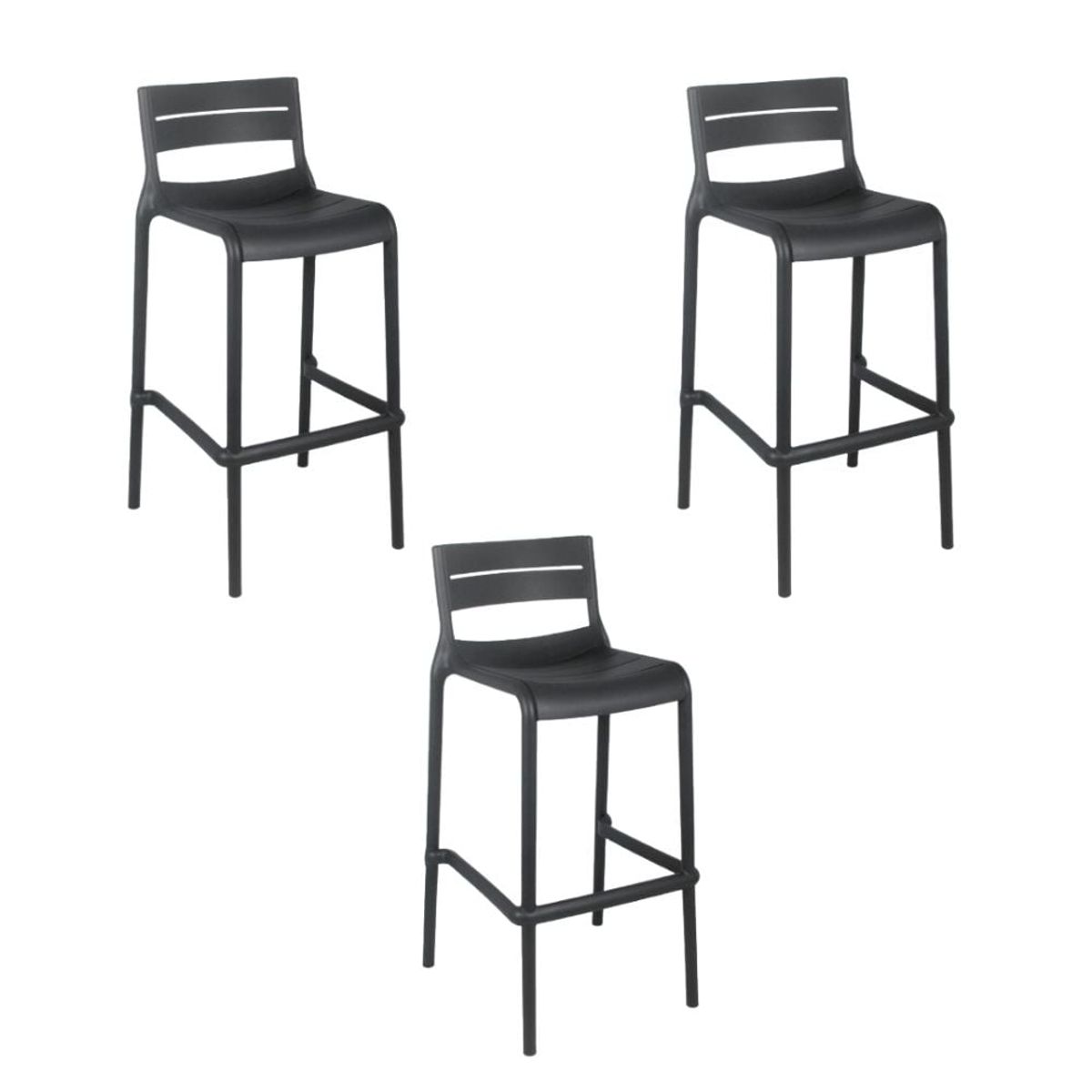 NIHM - Set x3 Silla Bar Campito Gris
