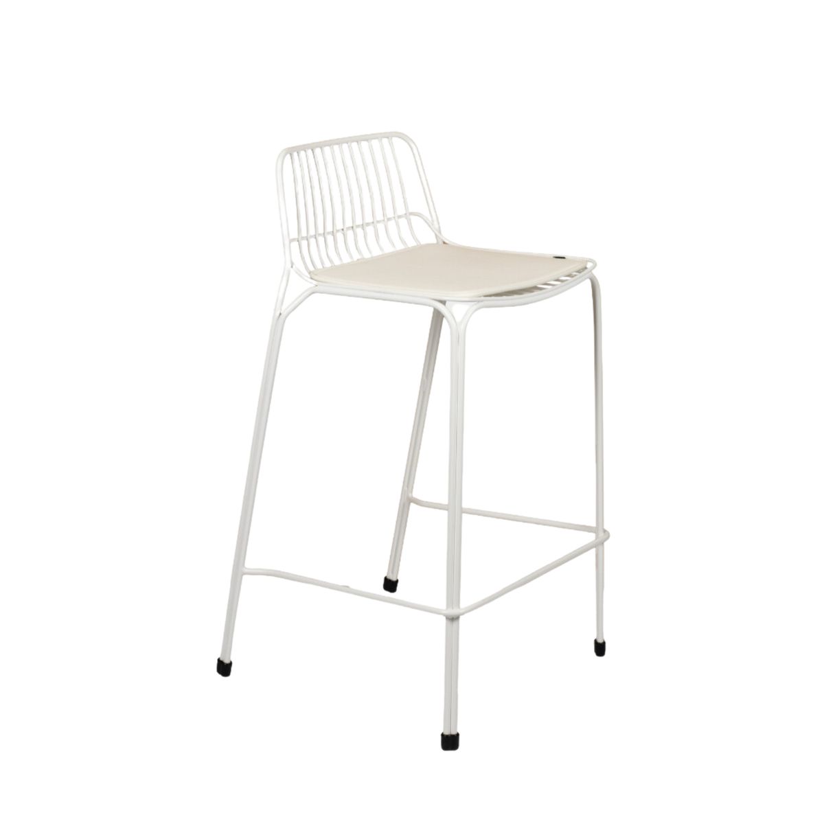 NIHM - Set x3 Silla Bar de Metal Humbo Blanco