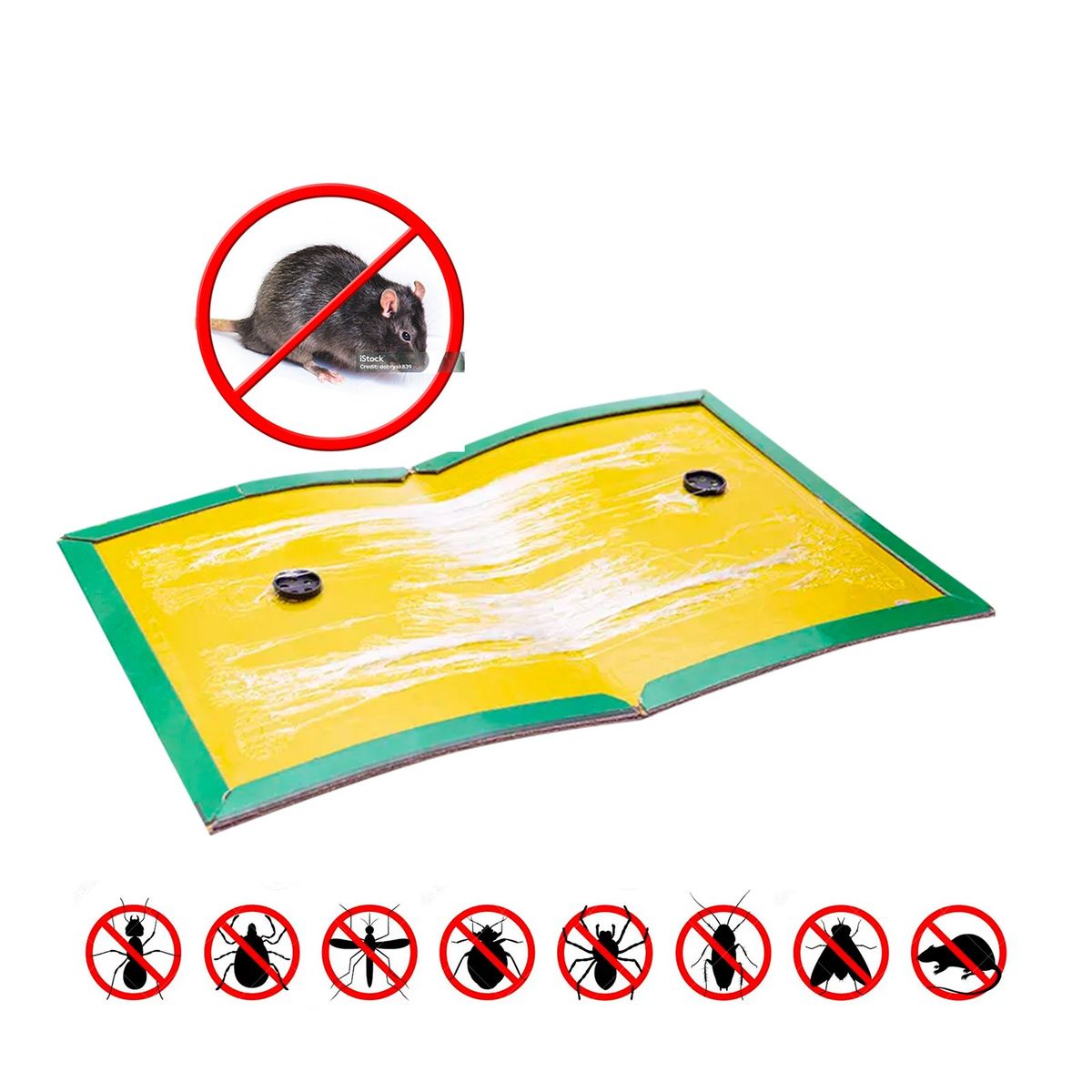 GENERICO - Trampa Pega Rata PACK 6 UNID.