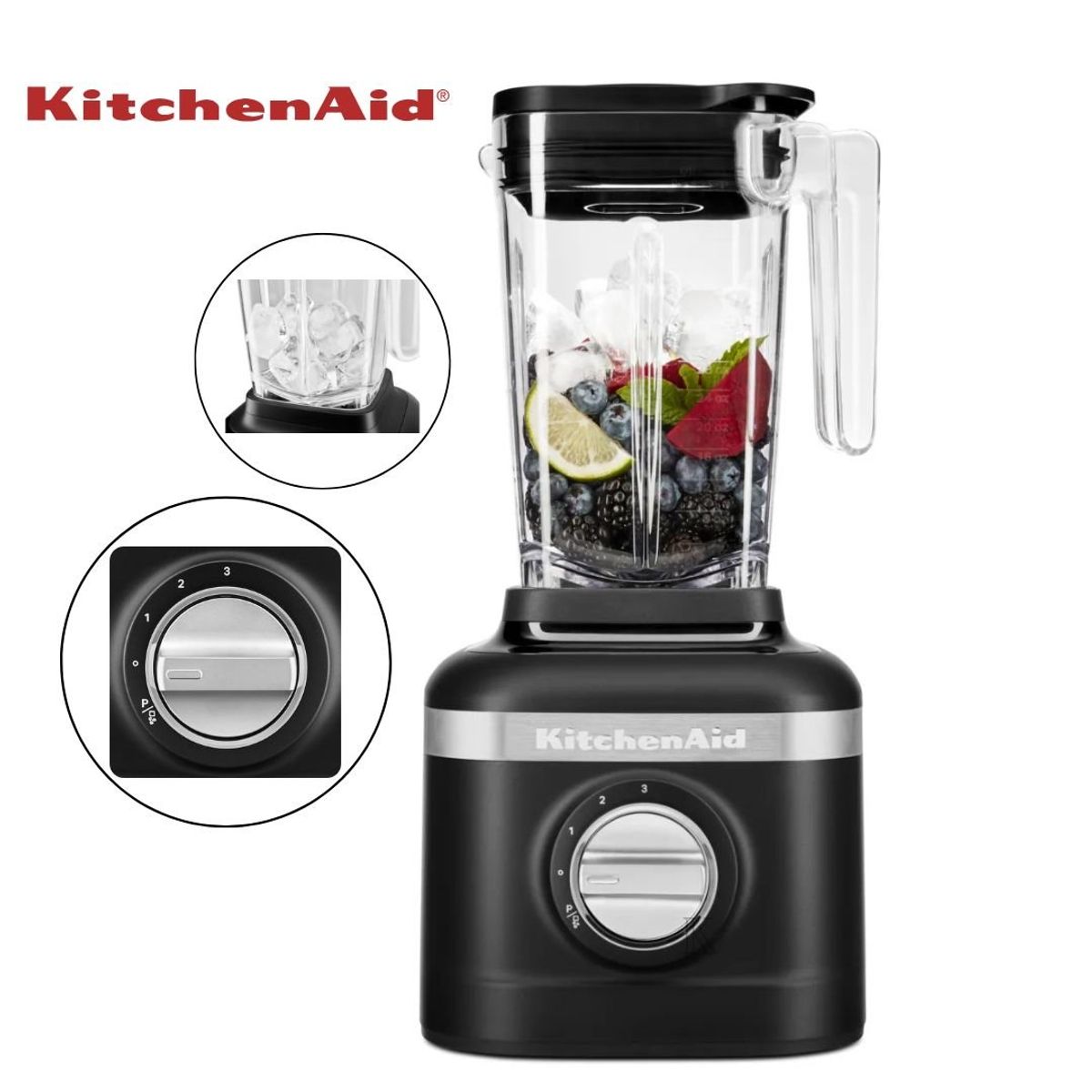 KITCHENAID - Licuadora Kitchenaid de 650W Negra 1.4 Litros