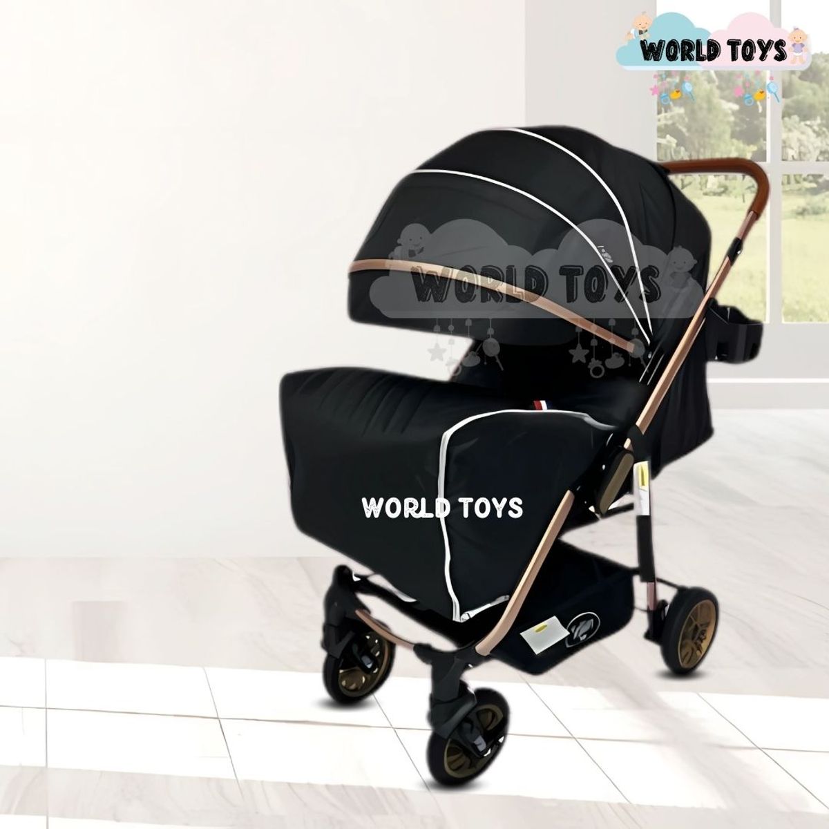 BABY - Coche Cuna de Lujo «MERCURY» Black