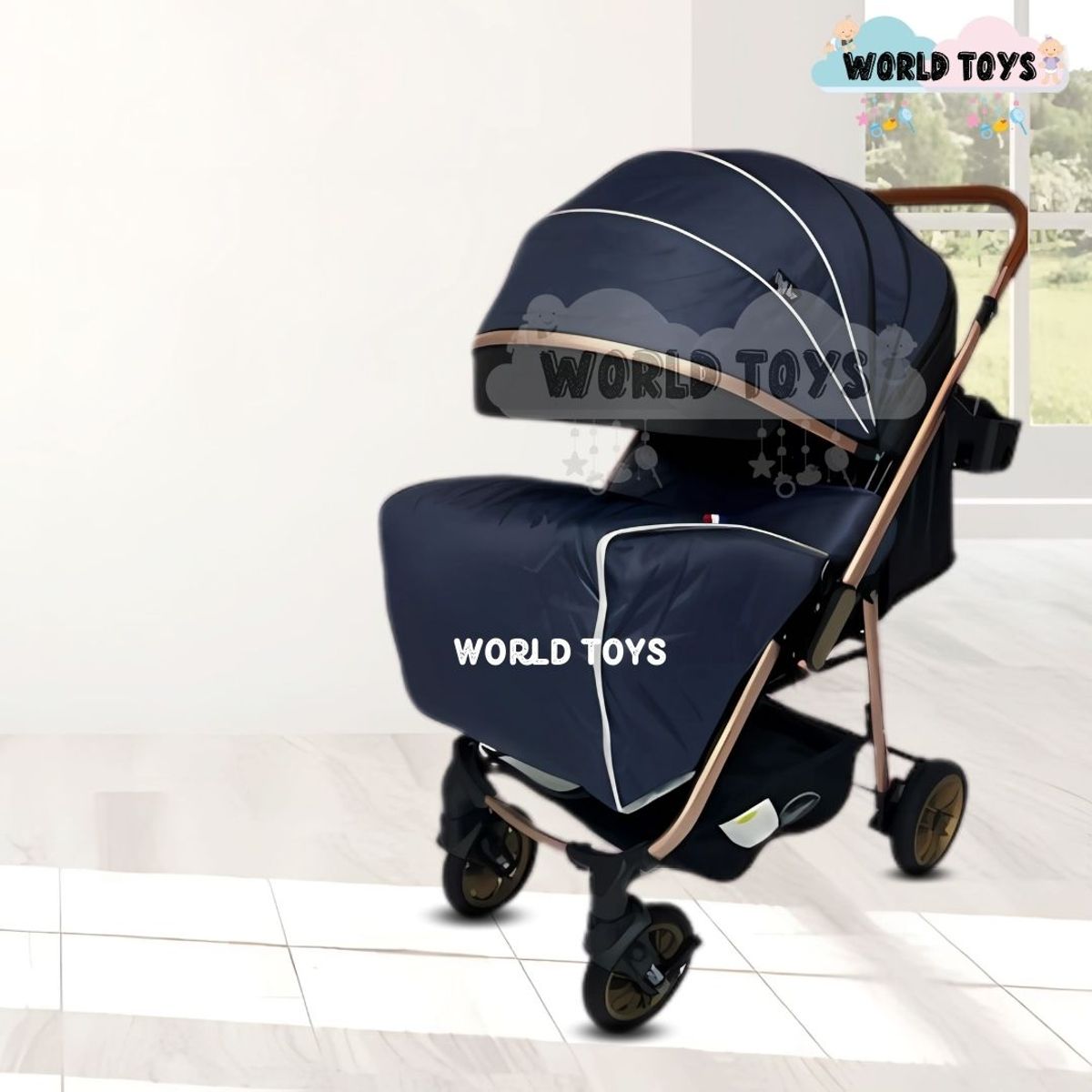 BABY - Coche Cuna de Lujo «MERCURY» Blue
