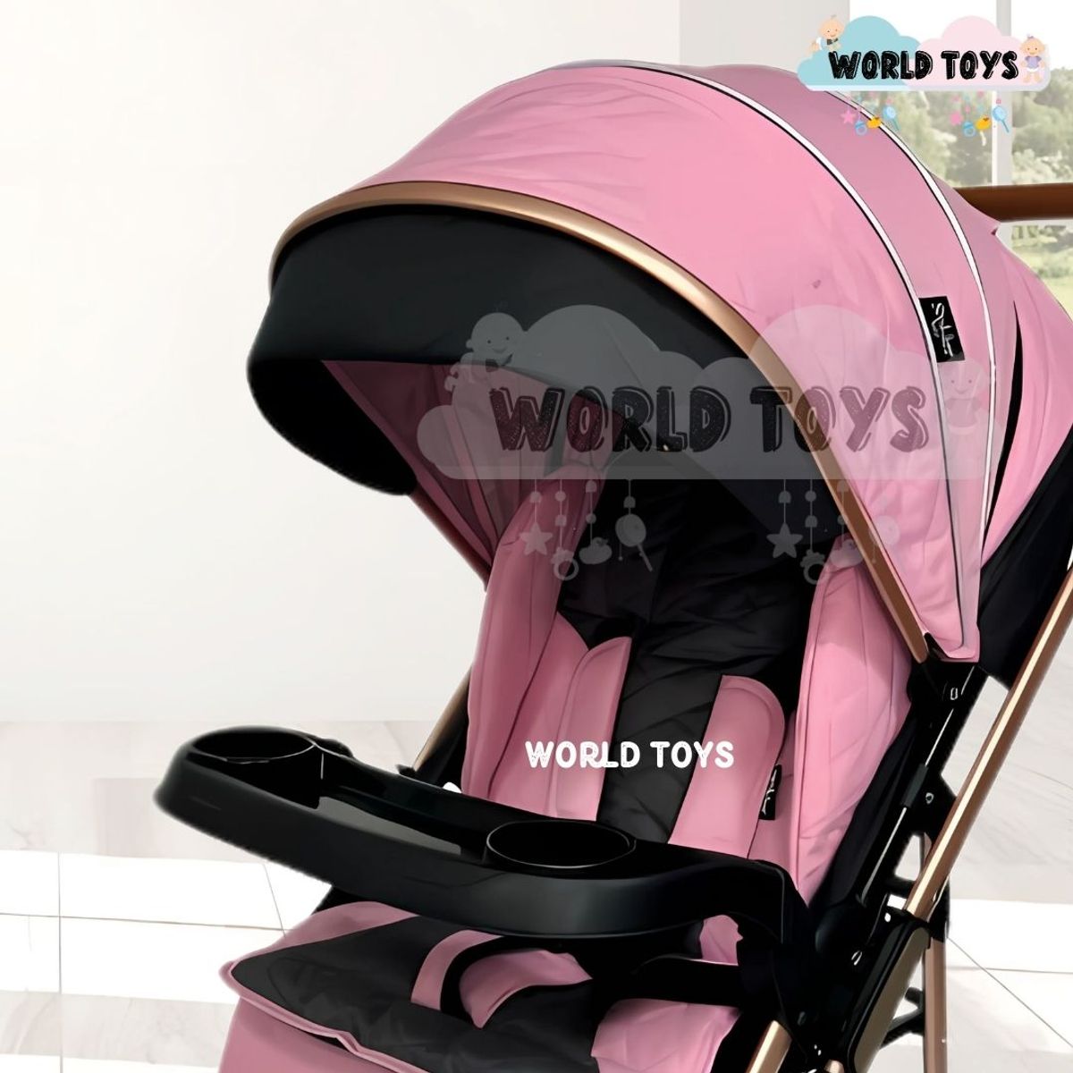 BABY - Coche Cuna de Lujo «MERCURY» Pink