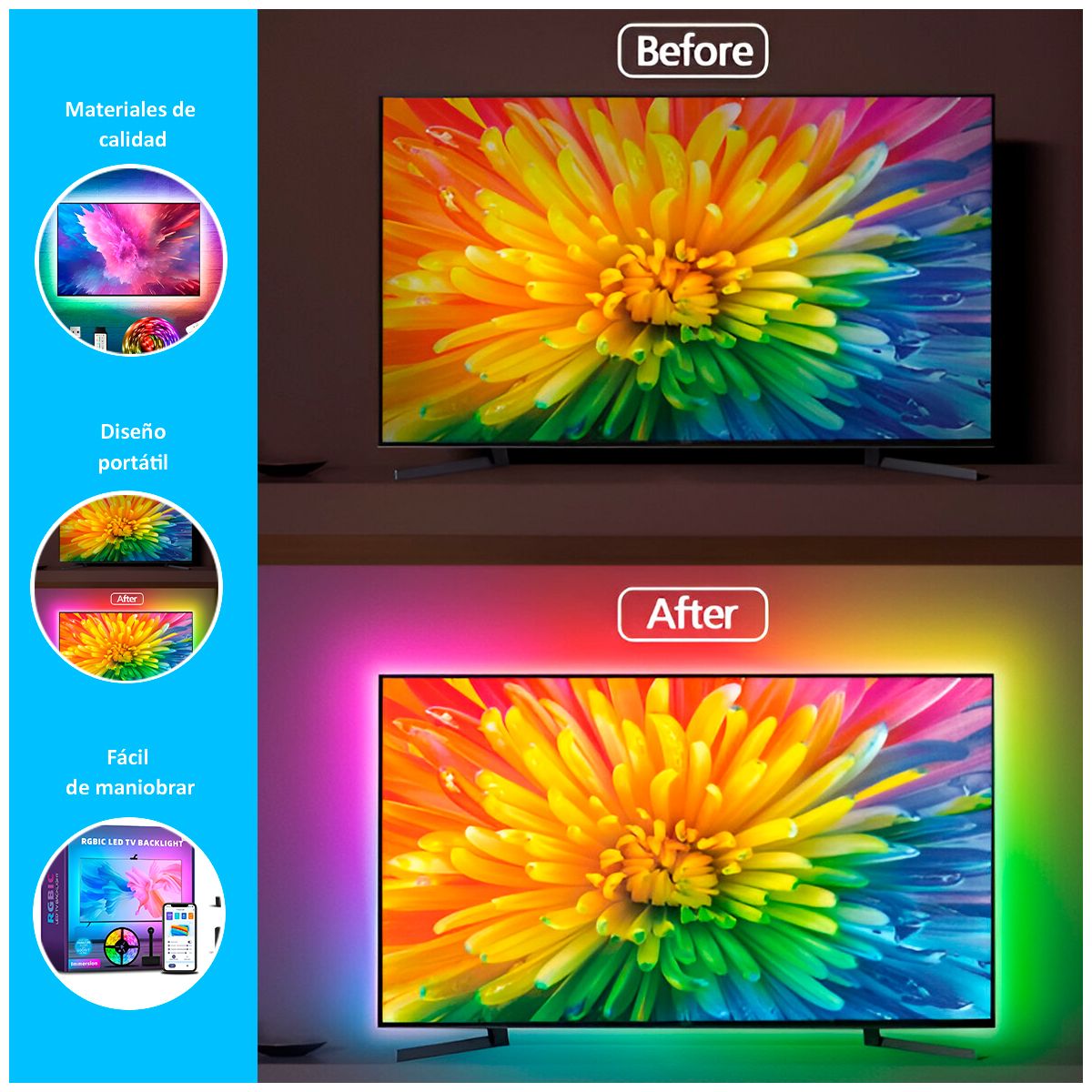 GENERICO - Luces Immersion Tira Led