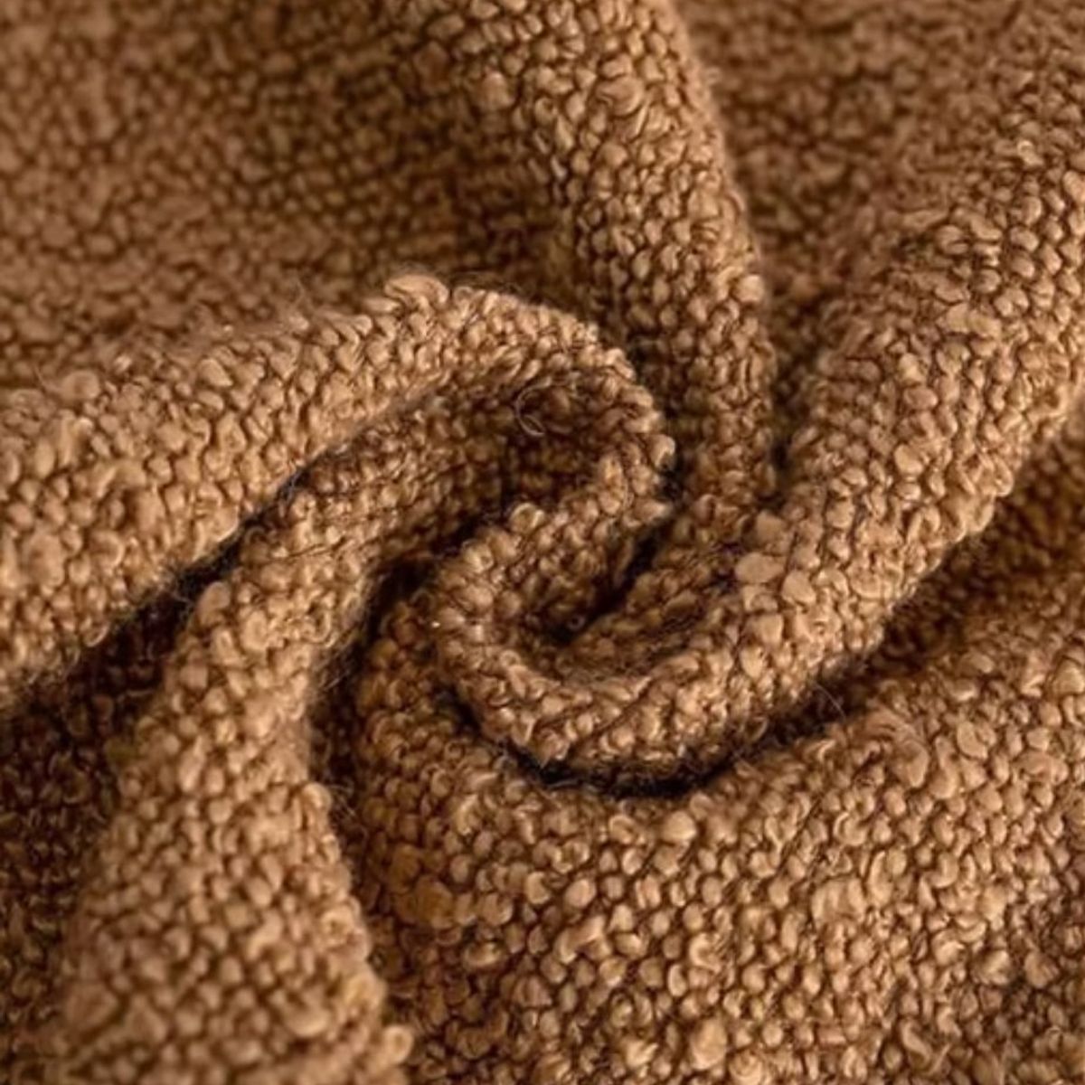 GENERICO - Cojín Bouclé tostado