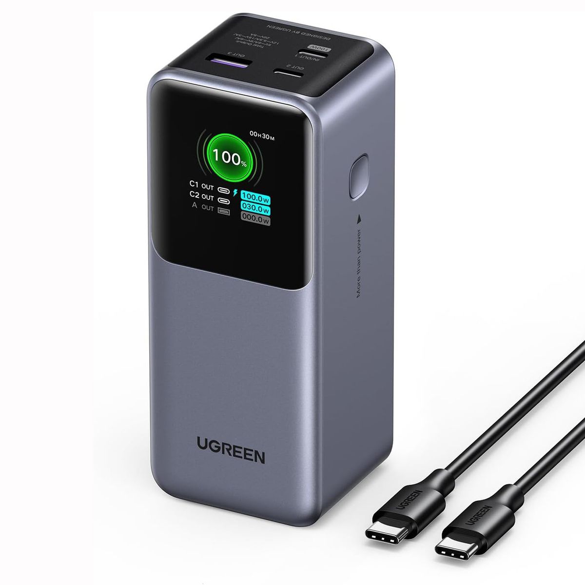 UGREEN - Power Bank UGREEN 20000mAh 130W Carga Super Rápida Portátil