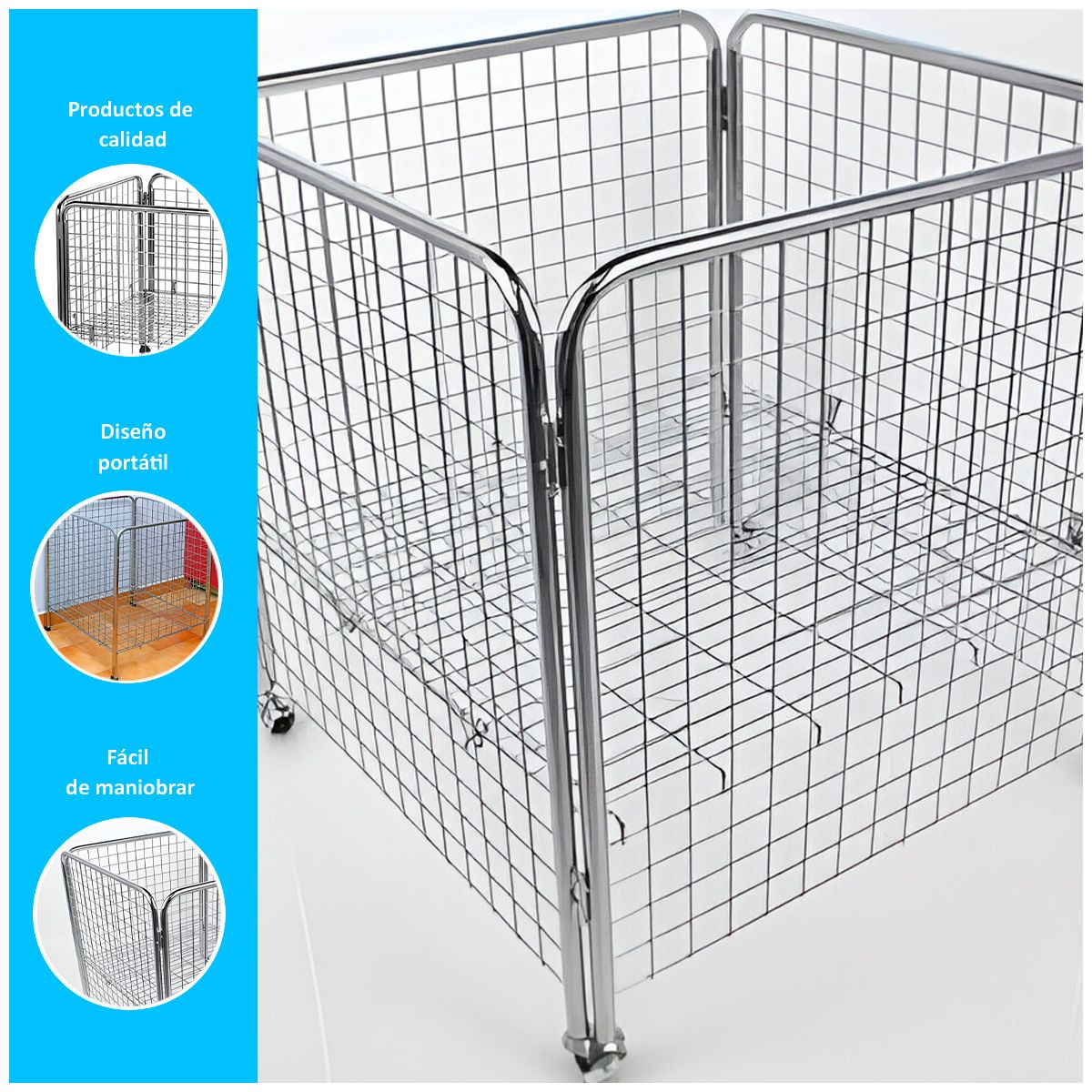 GENERICO - Cesta Multifuncional de Acero Inoxidable