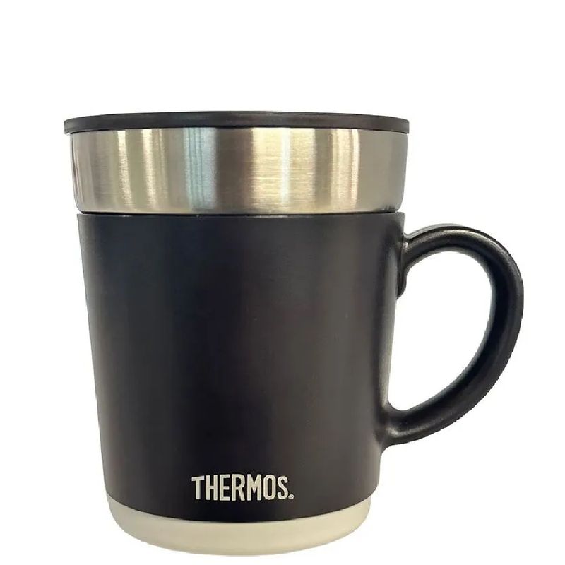 THERMOS - Taza Térmica Negra 350ml - Acero Inoxidable - 10156045