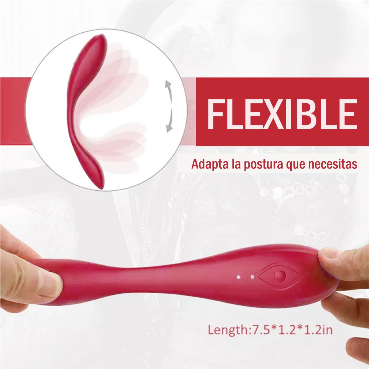 GENERICO - Vibrador Doble Estimulación Control Remoto-Rojo