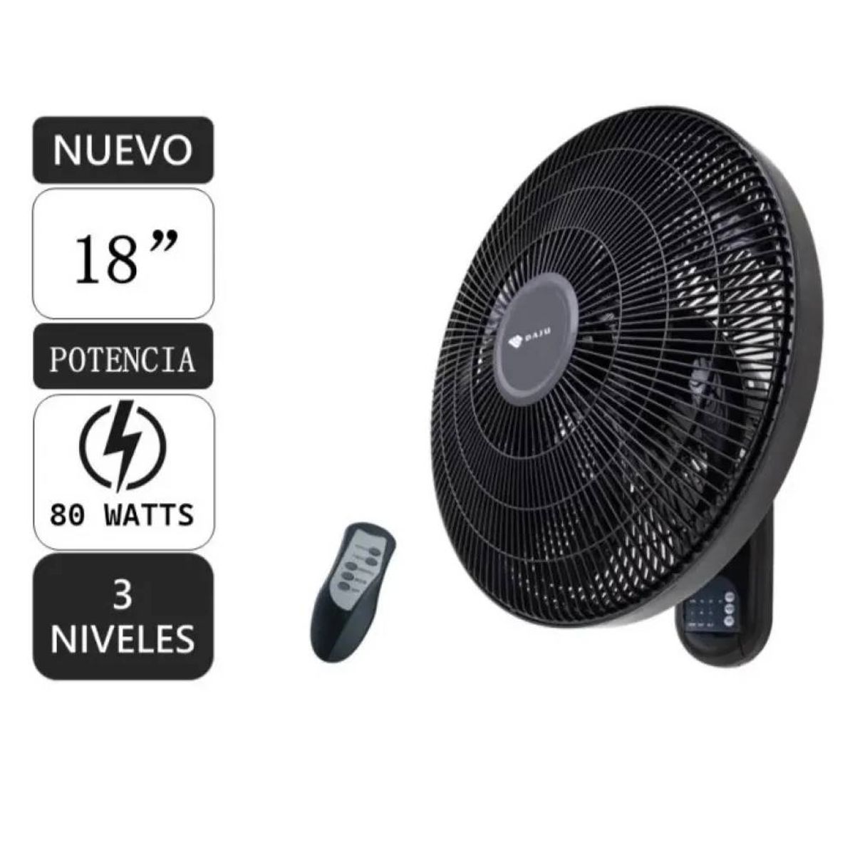 GENERICO - VENTILADOR DE PARED DAJU DT-186 18