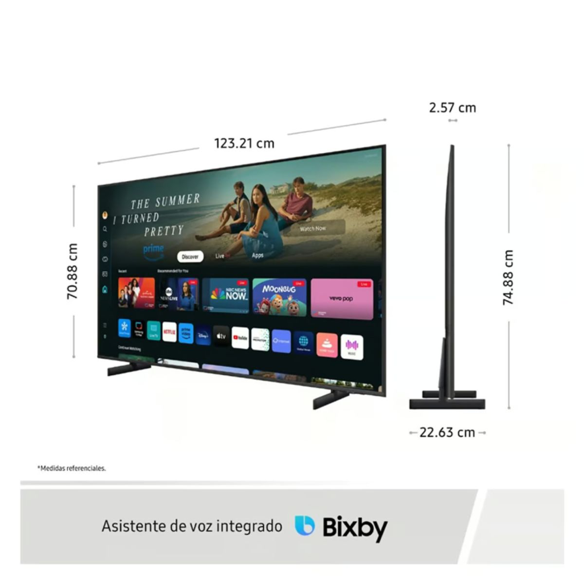 SAMSUNG - Televisor Samsung 55 Crystal Smart TV Tizen UHD 4K 55DU8000
