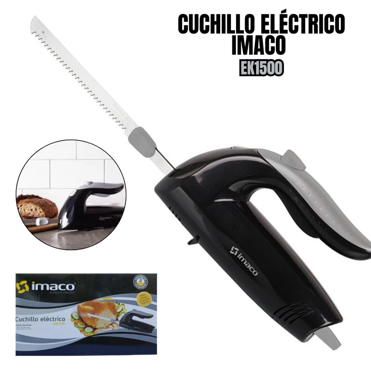 IMACO - Cuchillo Electrico Imaco - EK1500