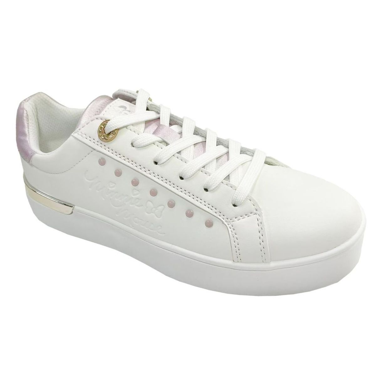 MINNIE - Zapatillas Urbanas Mujer Minnie Mouse Lila Dorado