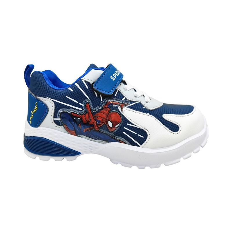 MARVEL - Zapatillas Niño Spiderman Azul con Luces