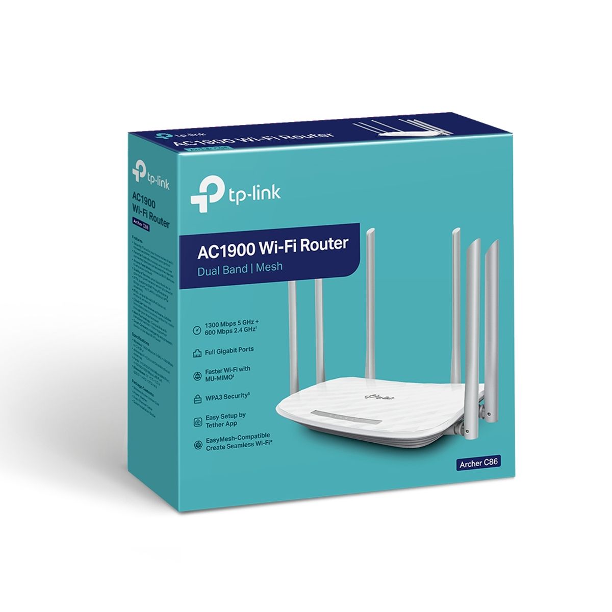 TP LINK - Router TP-LINK Archer C86 de Doble Banda AC1900