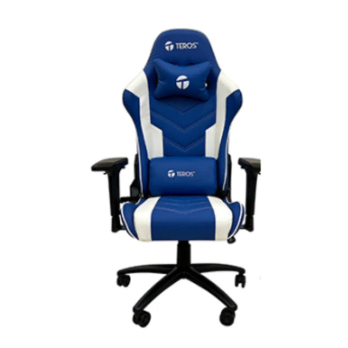 TEROS - Silla gamer TEROS TE-8126B azul y blanco