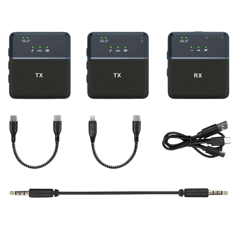 SEISA - Microfono Inalambrico Gaming Streaming Solapero Profesional Portatil