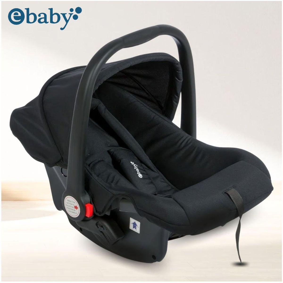 EBABY - Coche Maleta «TRAVEL HAPPY» con Porta Bebé Black