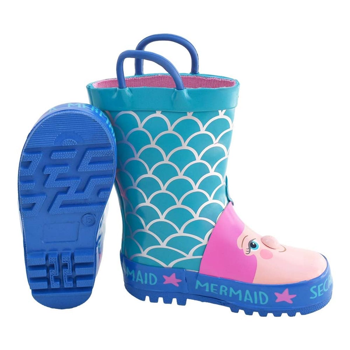 GENERICO - BOTAS DE LLUVIA SIRENITA US