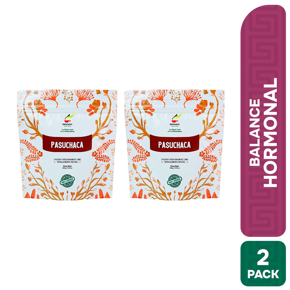 HANAN PERUVIAN SECRETS - Pasuchaca Infusión Hanan Duopack 100 gr
