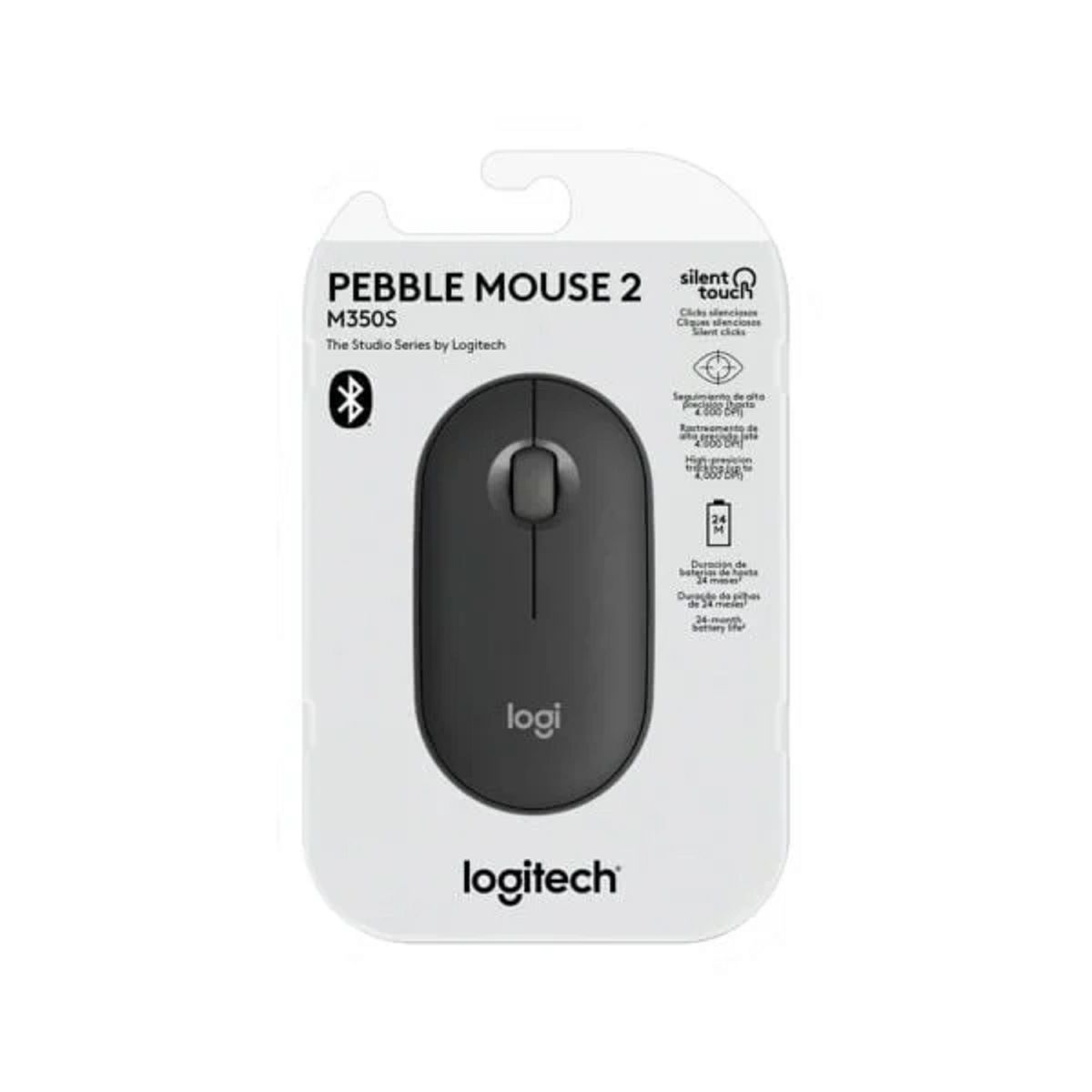 LOGITECH - MOUSE LOGITECH PEBBLE 2 M350S BLUETOOTH WIRELESS GRAPHITE